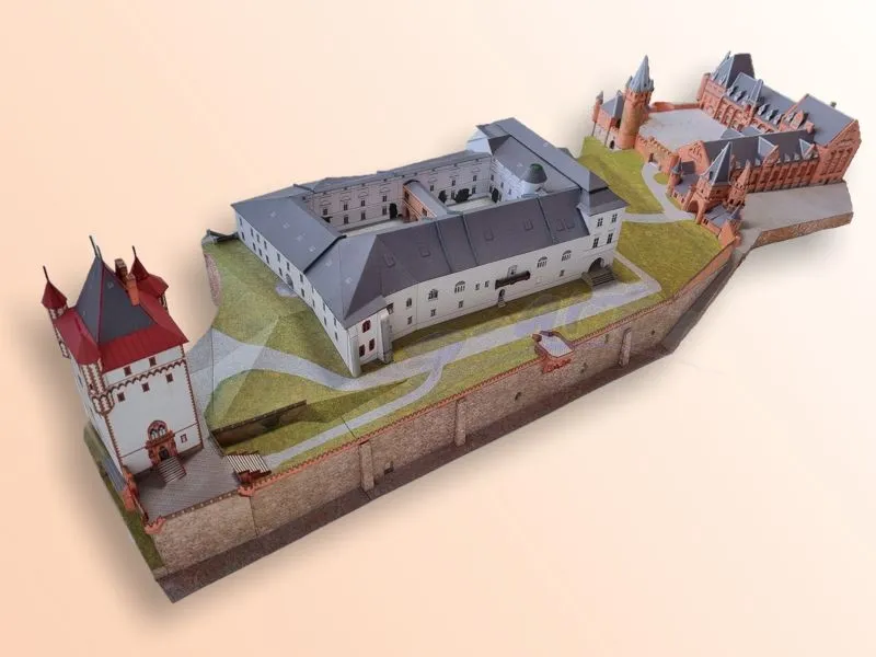Papierový model - Zámok Hradec nad Moravicí